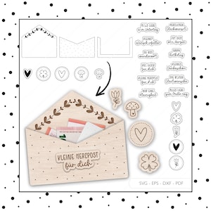 Envelope de arquivo a laser dinheiro presente SVG EPS DXF comprovante de aniversário embalagem plotter arquivo envelope corte a laser download digital v334