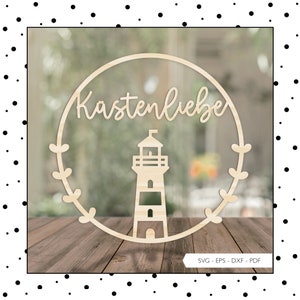Fichier laser phare signe signe de porte SVG EPS DXF anneau de porte couronne fichier de coupe phare traceur fichier Laser Cut Digital Download v320