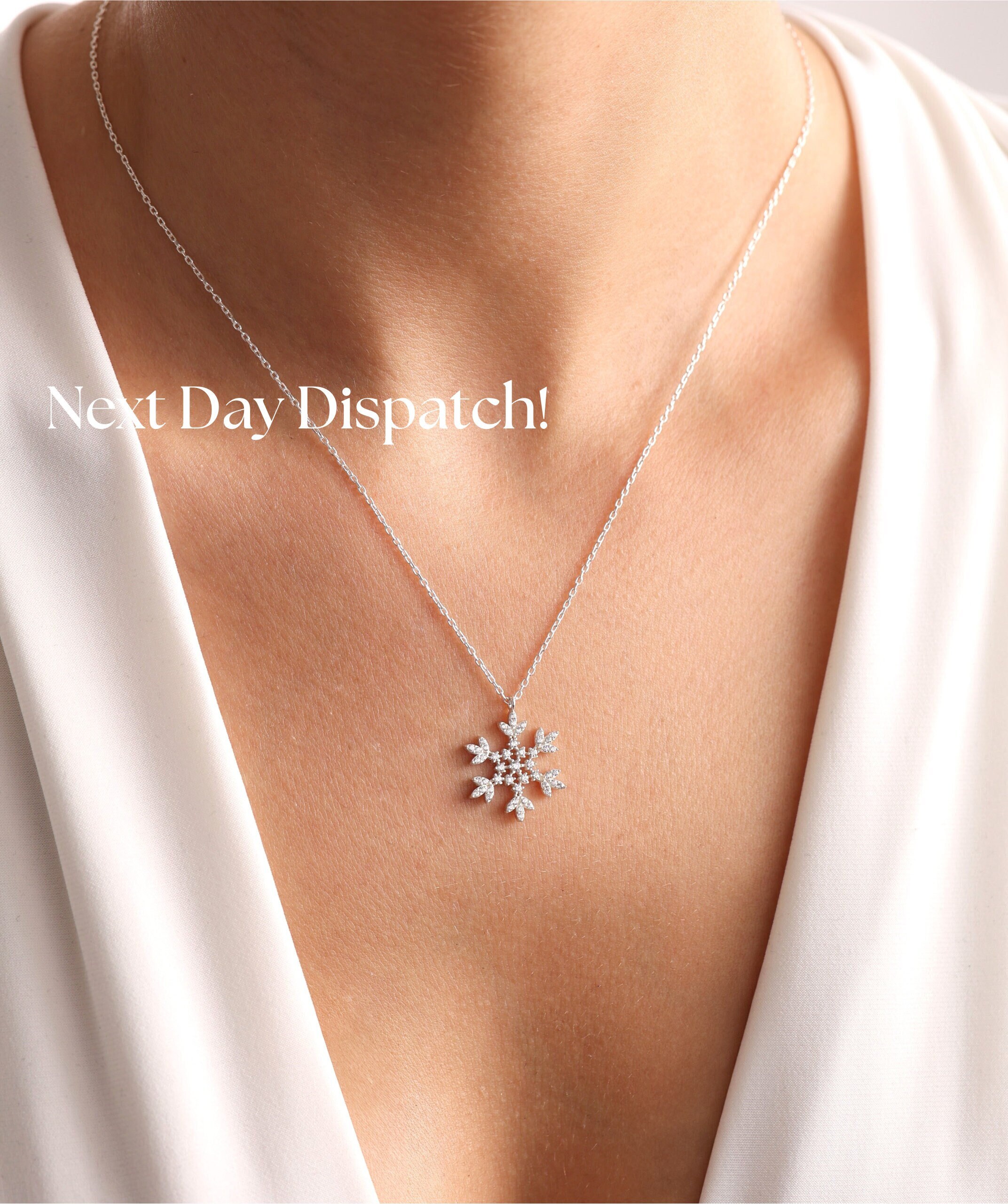 925 Crystal Snowflake Charm – Thea Martin Jewellery