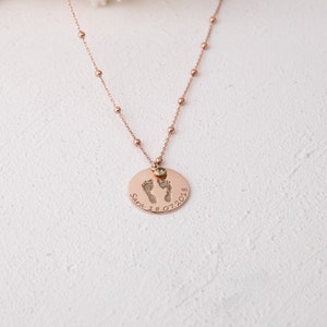 BABY MEMORIAL NECKLACE, 
BABY LOSS NECKLACE,
BABY FOOTPRINT NECKLACE.