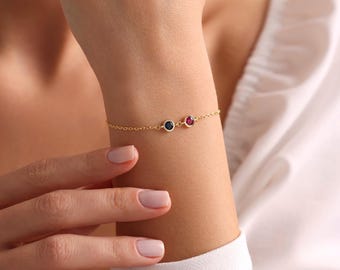 Geburtsstein Armband • Familie Geburtsstein Armband •
