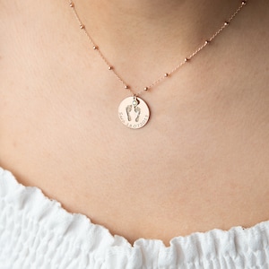 BABY MEMORIAL NECKLACE, 
BABY LOSS NECKLACE,
BABY FOOTPRINT NECKLACE.