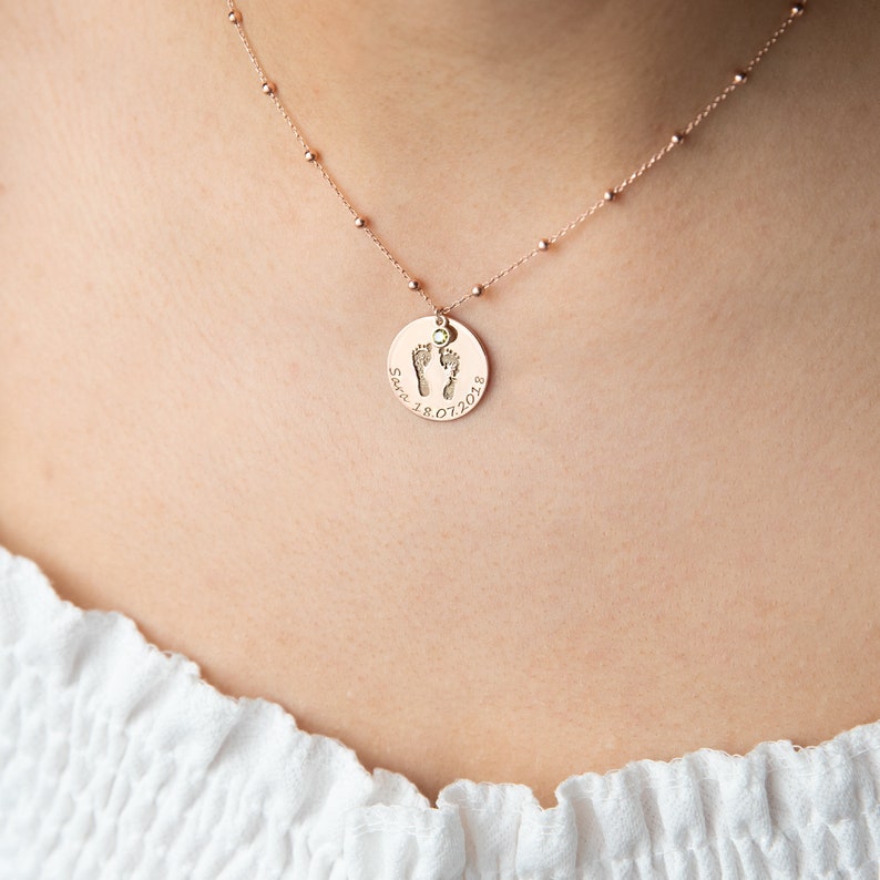 BABY MEMORIAL NECKLACE, 
BABY LOSS NECKLACE,
BABY FOOTPRINT NECKLACE.