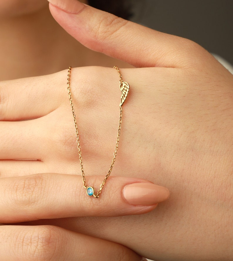 Memorial Necklace, 
Miscarriage Necklace, 
Angel Wing Necklace with Birthstone, Guardian Angel Necklace, 
Miscarriage Necklace, 
Baby Loss Necklace
Infant Loss.