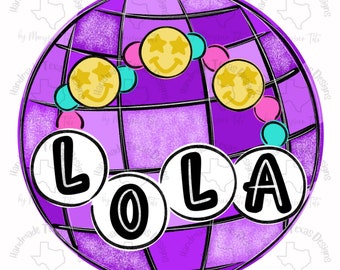 Door hanger template, disco ball door hanger template, girls bedroom door hanger template, digital template