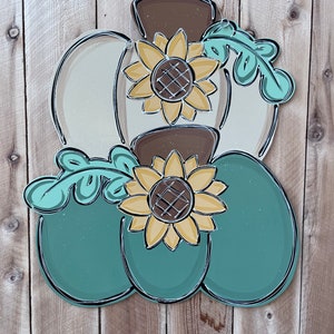 Fall door hanger, pumpkin door hanger, whimsy pumpkin, stacked pumpkin door hanger, autumn door hanger, pumpkin stack door hanger