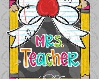 Door hanger template, teacher door hanger template, classroom door hanger template, back to school door hanger template, digital template