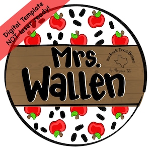 Door hanger template, teacher door hanger template, classroom door hanger template, back to school door hanger template, digital template