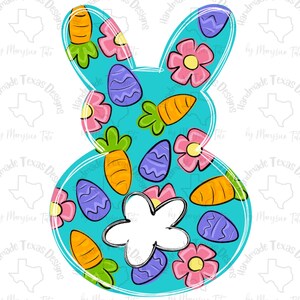 Door hanger template, bunny door hanger template, Easter door hanger template, digital template