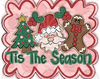 Door hanger template, Christmas door hanger template, gingerbread hanger template, winter door hanger template, holiday digital template