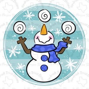 Door hanger template, snowman door hanger template, winter door hanger template, whimsical snowman door hanger template, digital template