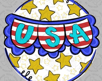 Modello per appendino porta, modello per appendino porta patriottico, modello per appendino porta USA, modello per appendino porta 4 luglio, modello digitale