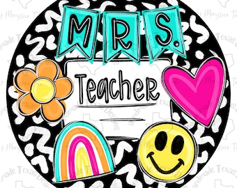 Door hanger template, teacher door hanger template, classroom door hanger template, back to school door hanger template, digital template