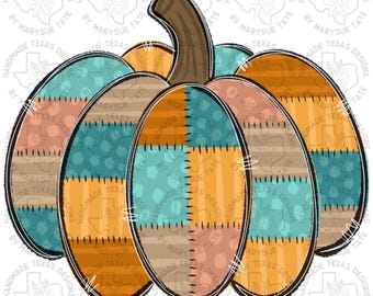 Quilt Pumpkin Door Hanger Template: Fall Decor DIY (Digital Template)