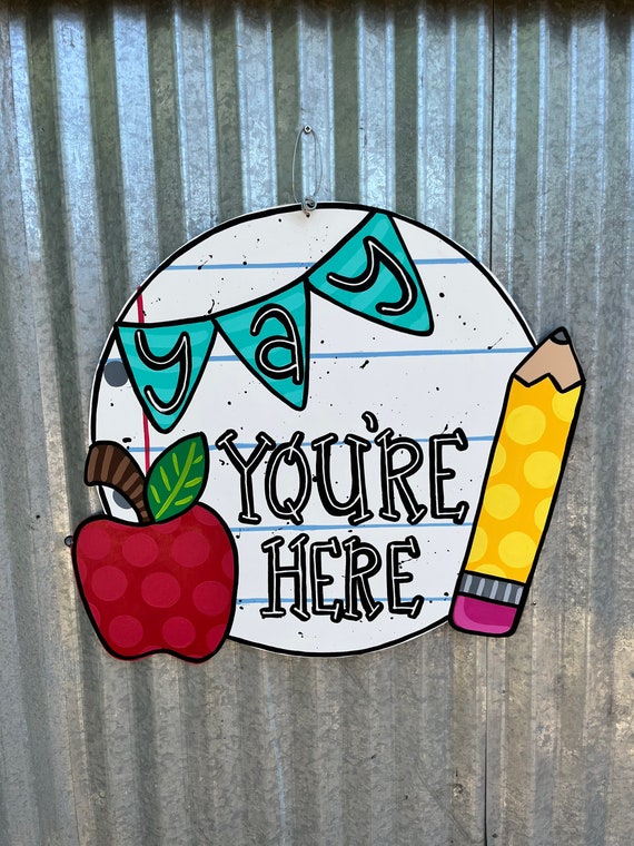 Teacher Door Hanger Classroom Door Hanger Back to School Etsy