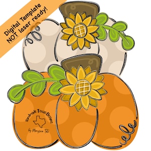 Door hanger template, pumpkin stack door hanger template, thanksgiving door hanger template, fall door hanger template, digital template
