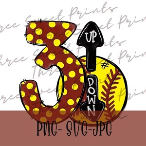 3 up 3 down png, 3 up 3 down svg, Softball png, Softball svg, Game Day png, Game Day pvg, Softball mom png