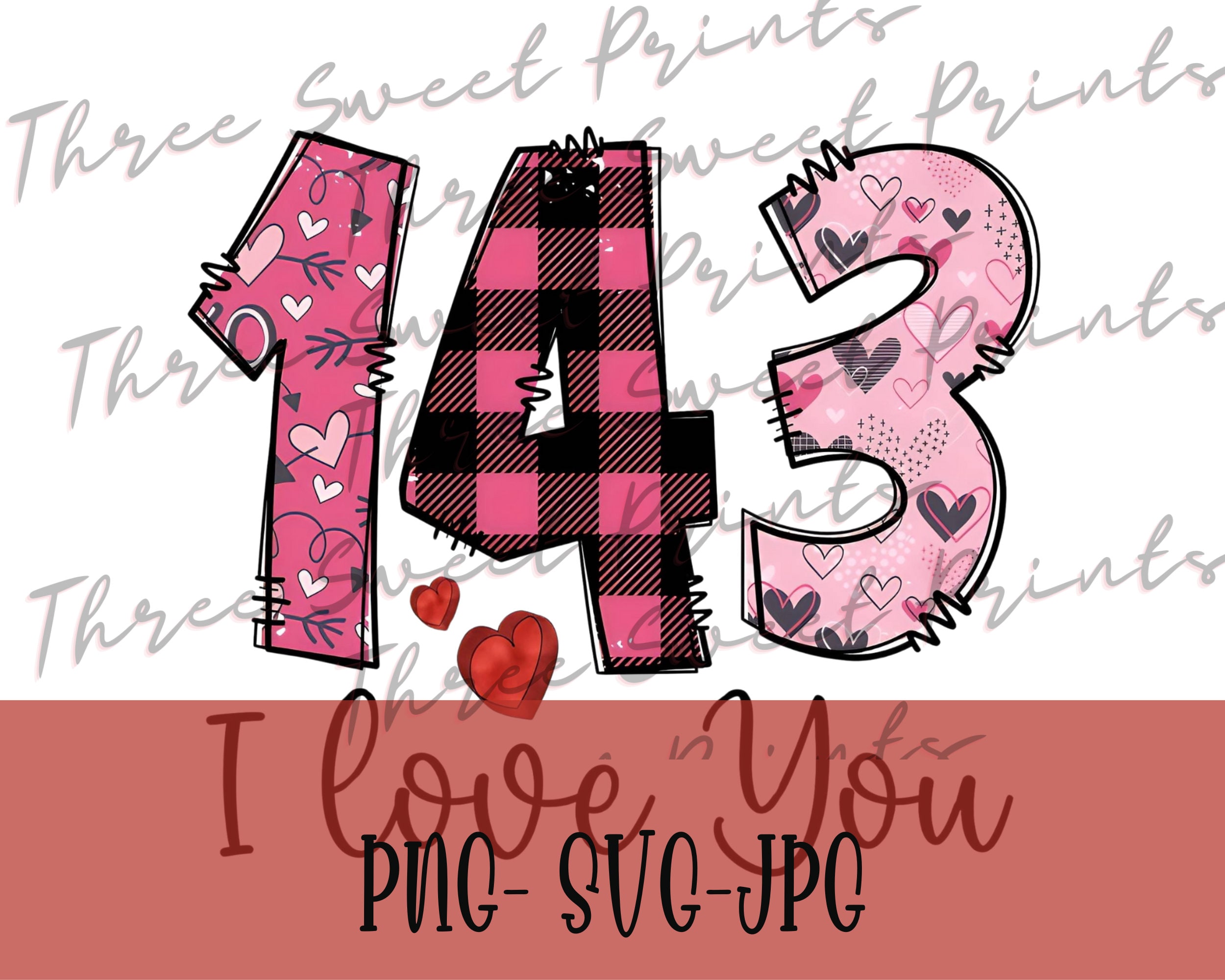 143 I Love You Png, 143 I Love You Svg, I Love You Png, 143 Png, Heart ...