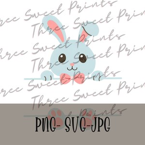 Blue Bunny Name Tag png, Blue Bunny Name Tag svg, Easter Bunny Name Tag png, Easter png, Bunny png, Easter Basket Name Tag png