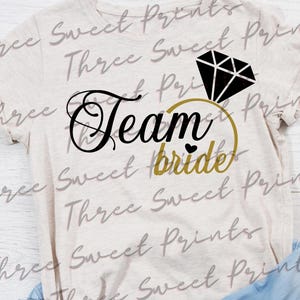 Team Bride Png, Team Bride Svg, Bride Png, Wedding Png, Gold Bride Png ...