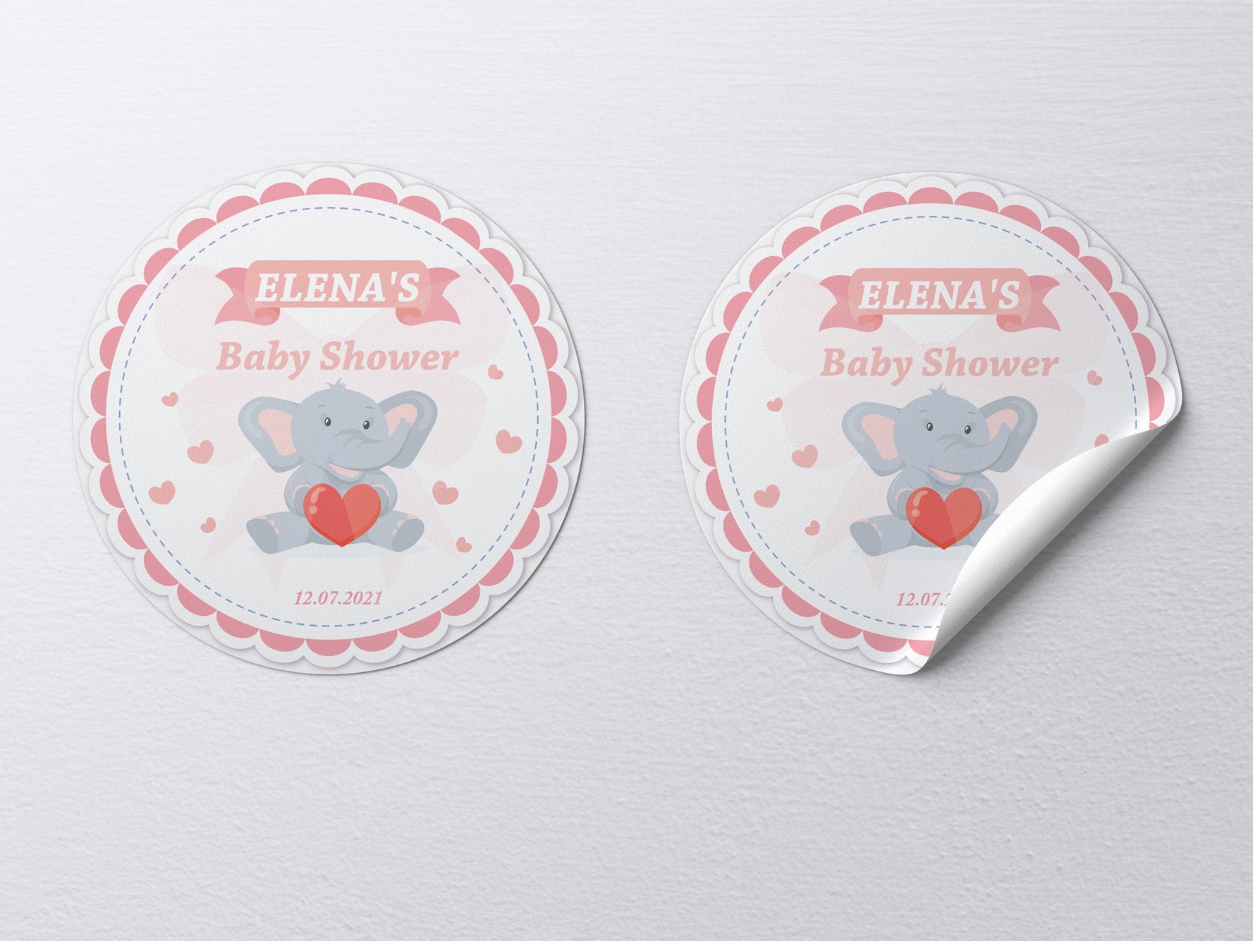 Personalized baby shower stickers Etsy