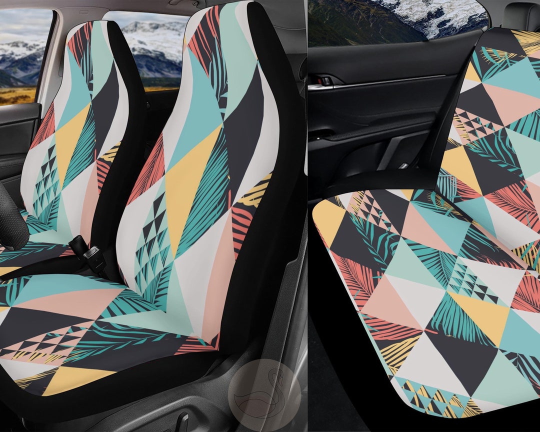 Tropical Pattern Geometric Car Seat Covers Cute Seat Cover Etsy