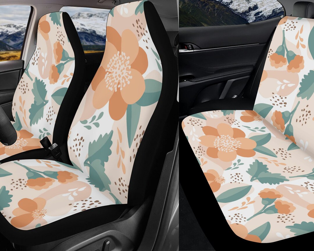Vintage Floral Car Seat Covers Kawaii Cute Seat Cover for Car Etsy