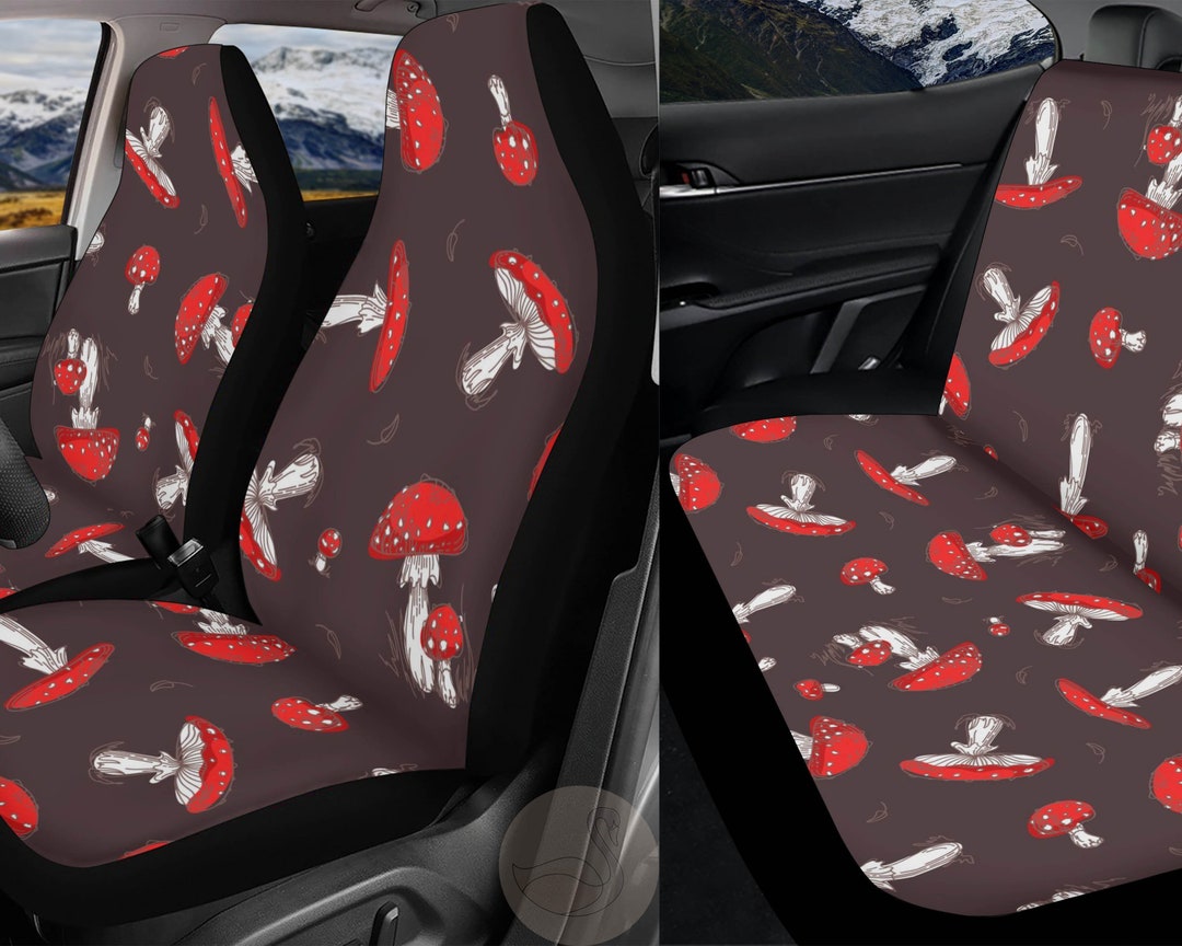 Cottagecore Mushroom Car Seat Cover for Vehicle Full Set Car Etsy