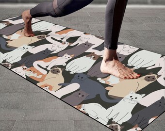 Cute Green & Gold Floral Yoga Mat Custom Personalized Yoga - Etsy