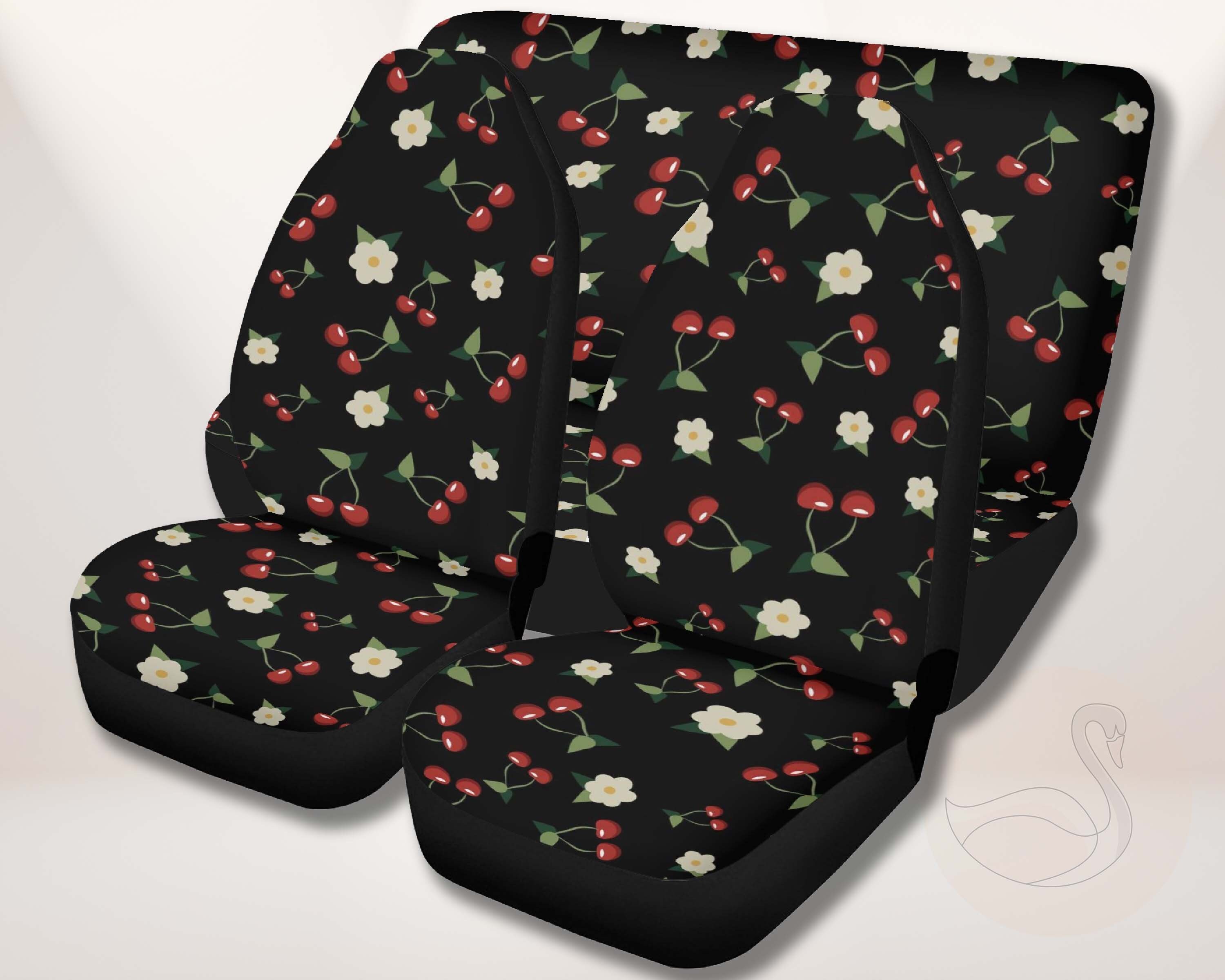 Cherry Seat Car Seat Covers, Cute Seat Cover for Car Full Set for Women
