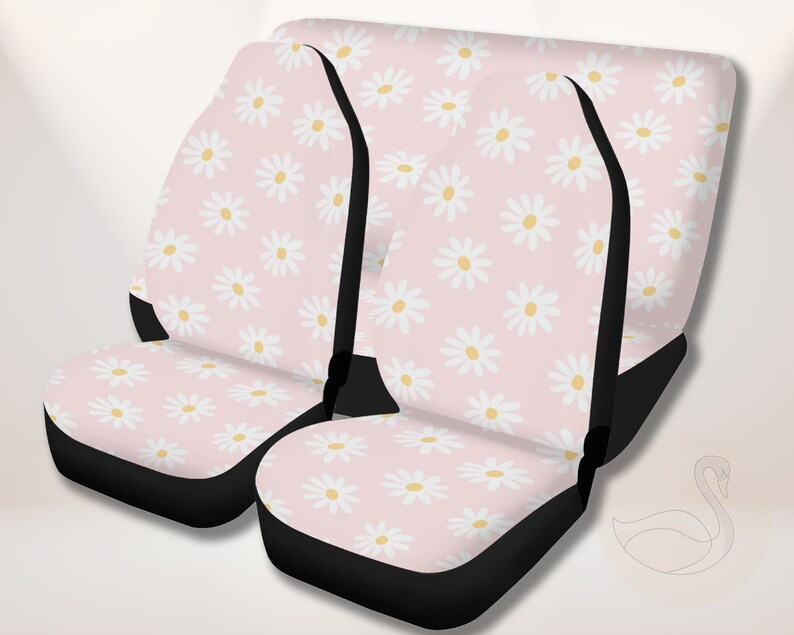 Kawaii Daisy Car Seat Covers Pink Cute Seat Cover for Car Etsy