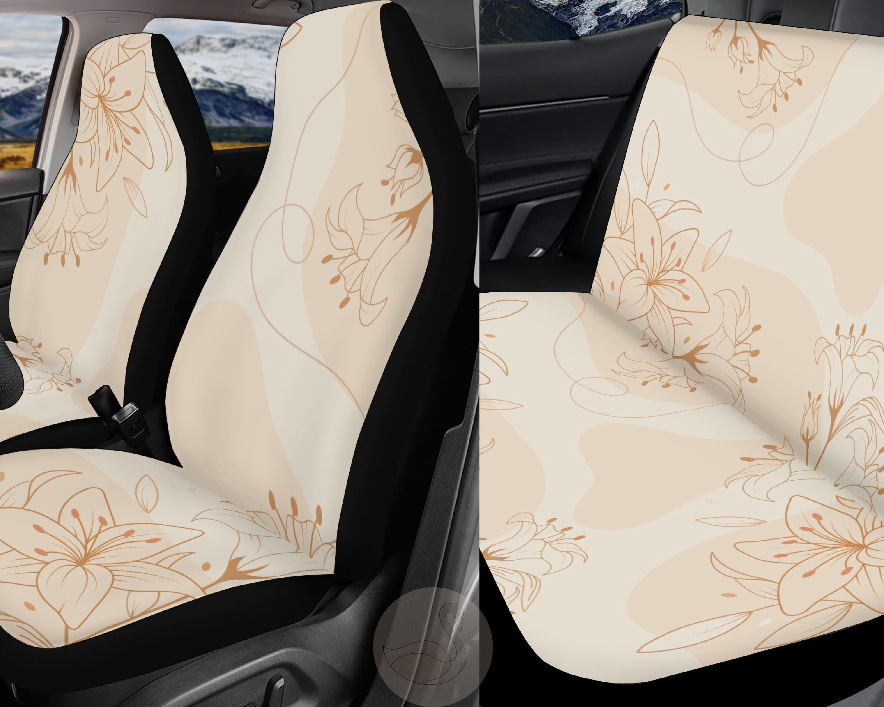 Blau Türkis Ethnische Aztec Boho Chic Bohemian Muster Auto Sitzbezüge Paar  2 Vorne Sitzbezüge Auto Seat