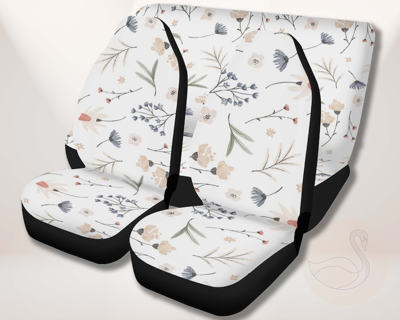 Watercolor Floral Car Seat Covers Kawaii Cute Seat Cover for Etsy