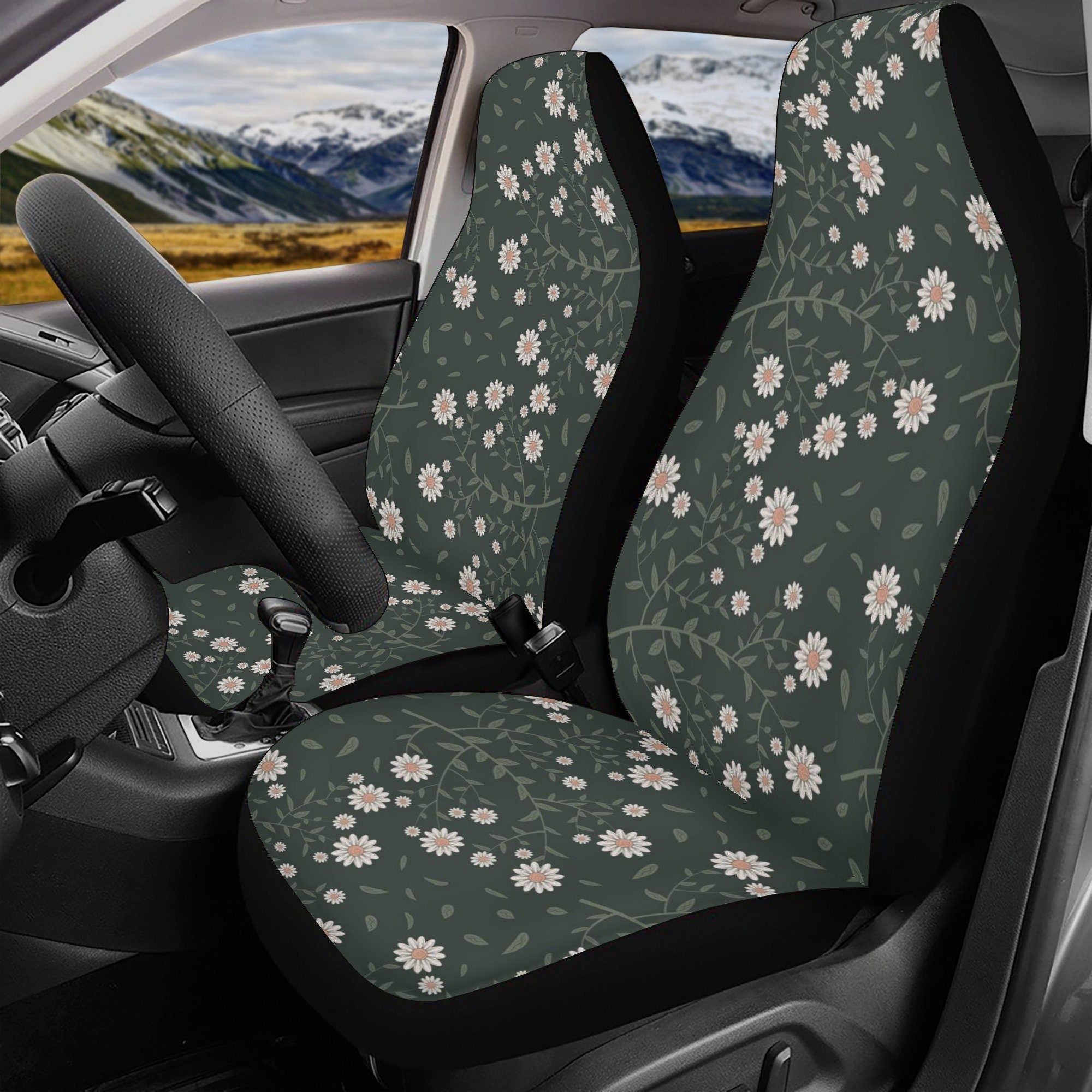 Full Set Car Seat Covers for Vehicle, Seat Covers for Car, Boho Car  Accessories, Cottagecore, Car Accessories for Women, Car Decor Interior -   Denmark