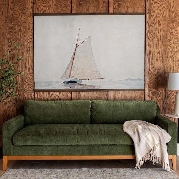 Nautical Decor Coastal Wall Decor | Vintage Sailboat Art Tapestry | Sailboat Wall Art Print | Beach House Art | Beach Vintage Art | 144