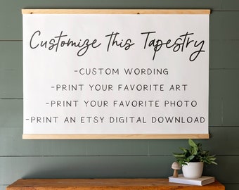 Custom Canvas Hanging | Custom Canvas Sign | Custom Oversized Wall Art | Customizable Extra Large Wall Sign