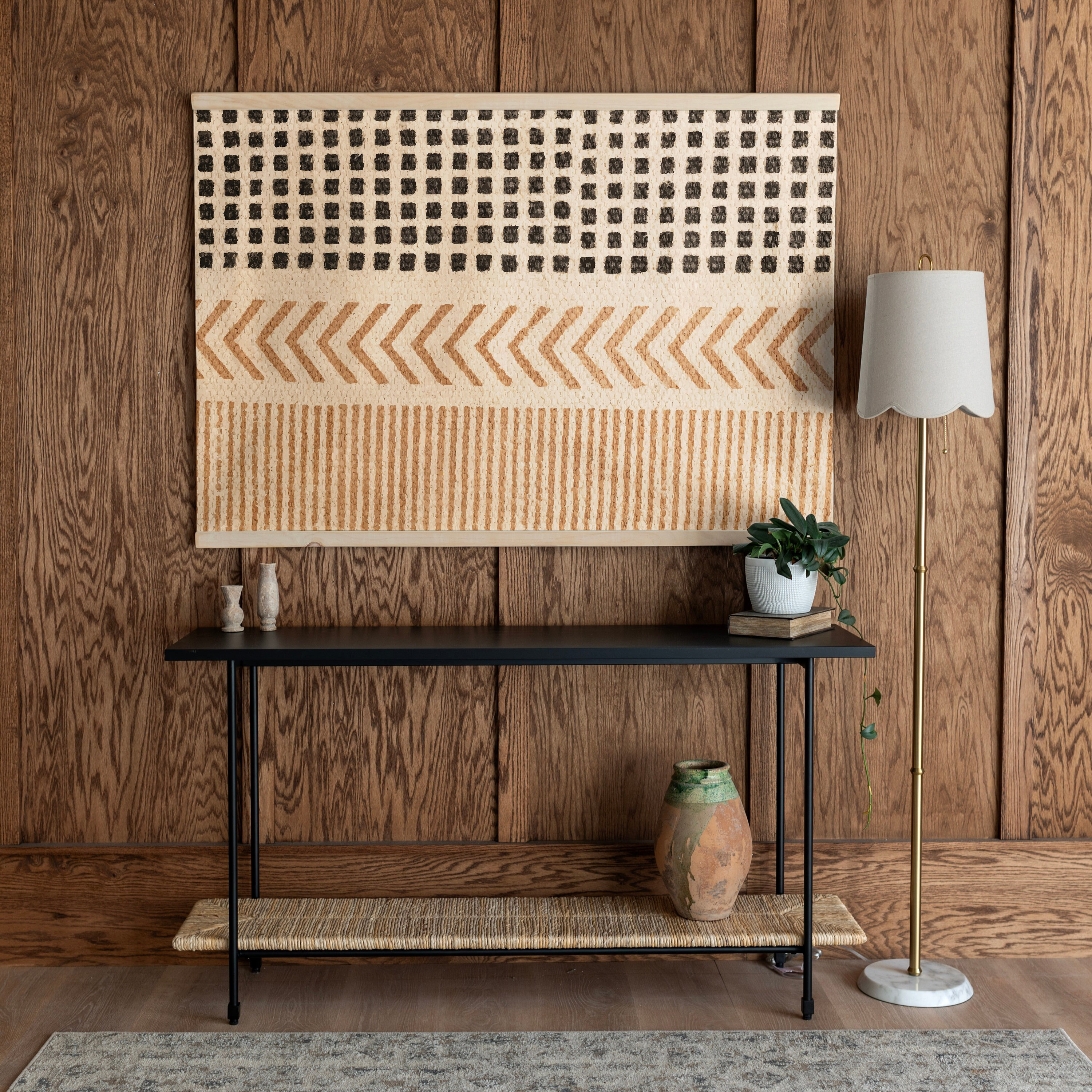 Boho Hanging Canvas Print | Modern Boho Wall Art | Large Boho Wall Decor | Large Boho Tapestry | 495