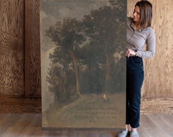 Romans 15 13 Christian Wall Art | Vintage Canvas Tapestry | Tree Wall Art | 836