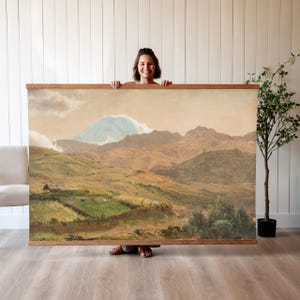 Landscape Painting | Oil Paintings | Wall Hanging | Canvas Tapestry | Mountain Wall Art | Extra Large Wall Art | 648