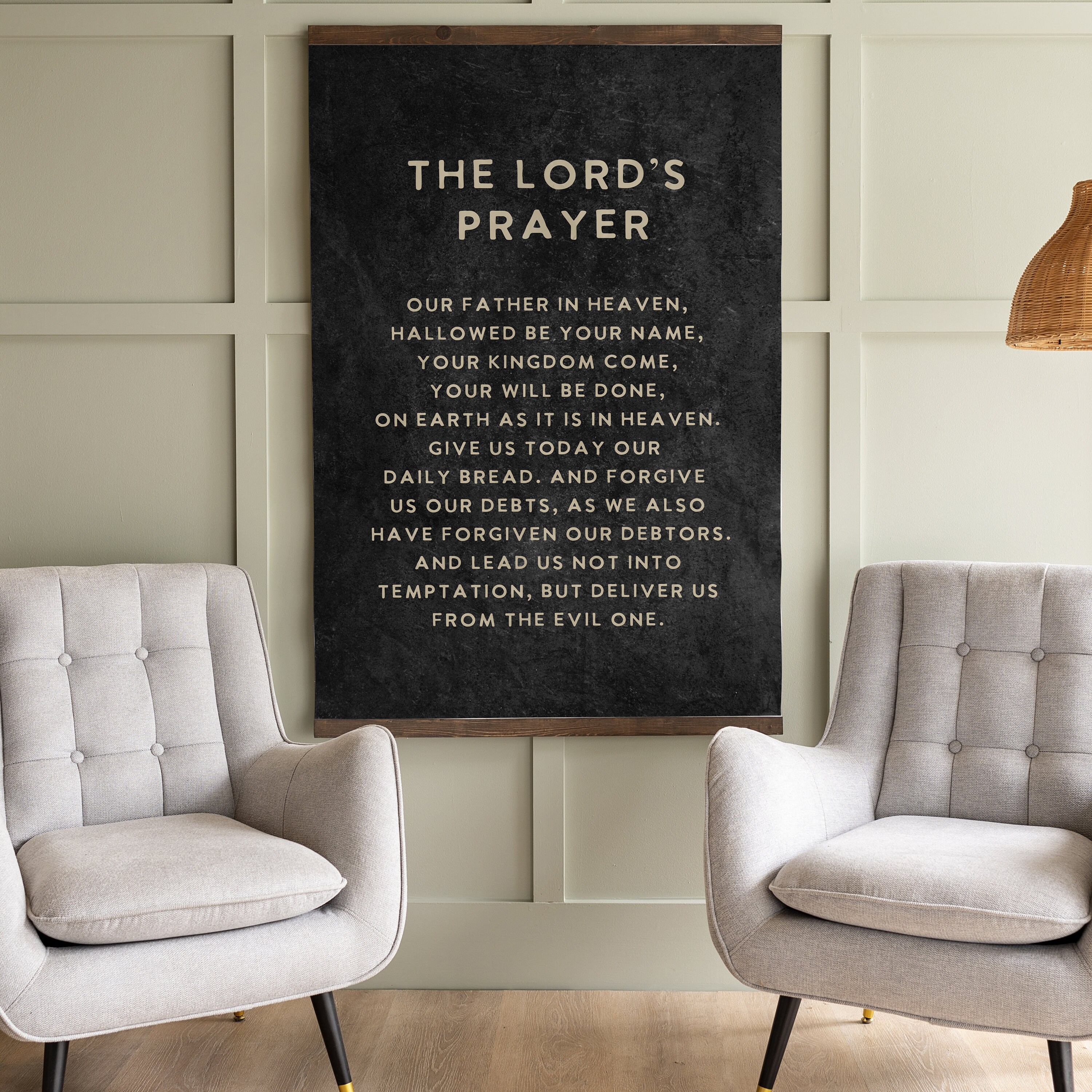 The Lord's Prayer Canvas Tapestry: Christian Scripture Art | 152 - Etsy