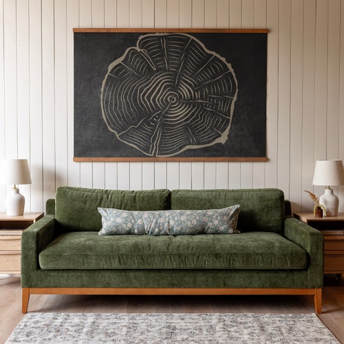 Tree Ring Art | Large Modern Wall Hanging | Modern Living Room Wall Art | 491