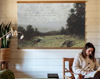 Scripture Wall Art | Romans 15 13 | Vintage Bible Verse Canvas Art  | 787