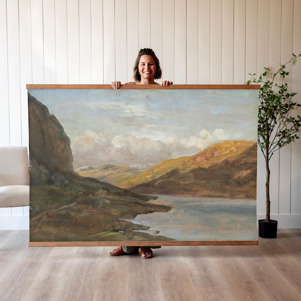 Mountain Valley Tapestry: Oversized Nature Wall Art | 646