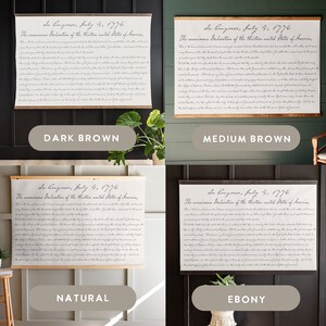 Declaration of Independence Canvas Wall Hanging: Patriotic Decor | 458 ...
