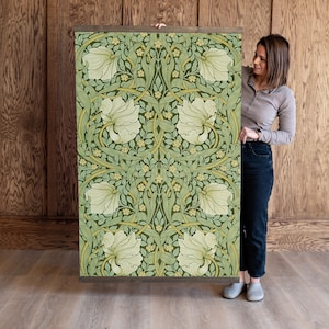 Oversized Vertical Botanical Wall Art | Textile Art Tapestry | Botanical Art Tapestry | Vintage Botanical Art | Extra Large Wall Art | 640