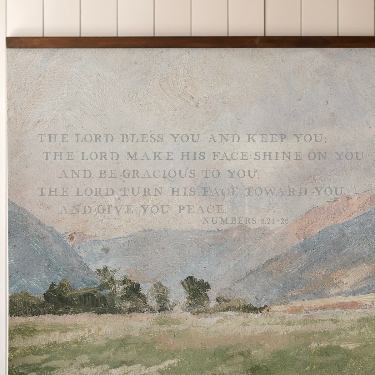 Bless the Lord Canvas Art: Vintage Bible Verse Wall Decor | 570 - Etsy