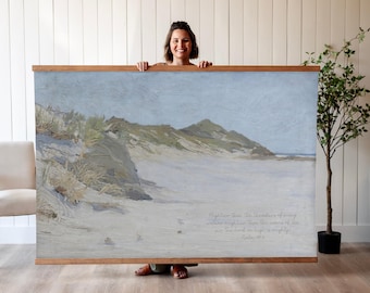 Coastal Wall Art | Bible Verse Tapestry | Beach House Art | Christian Wall Art | 772