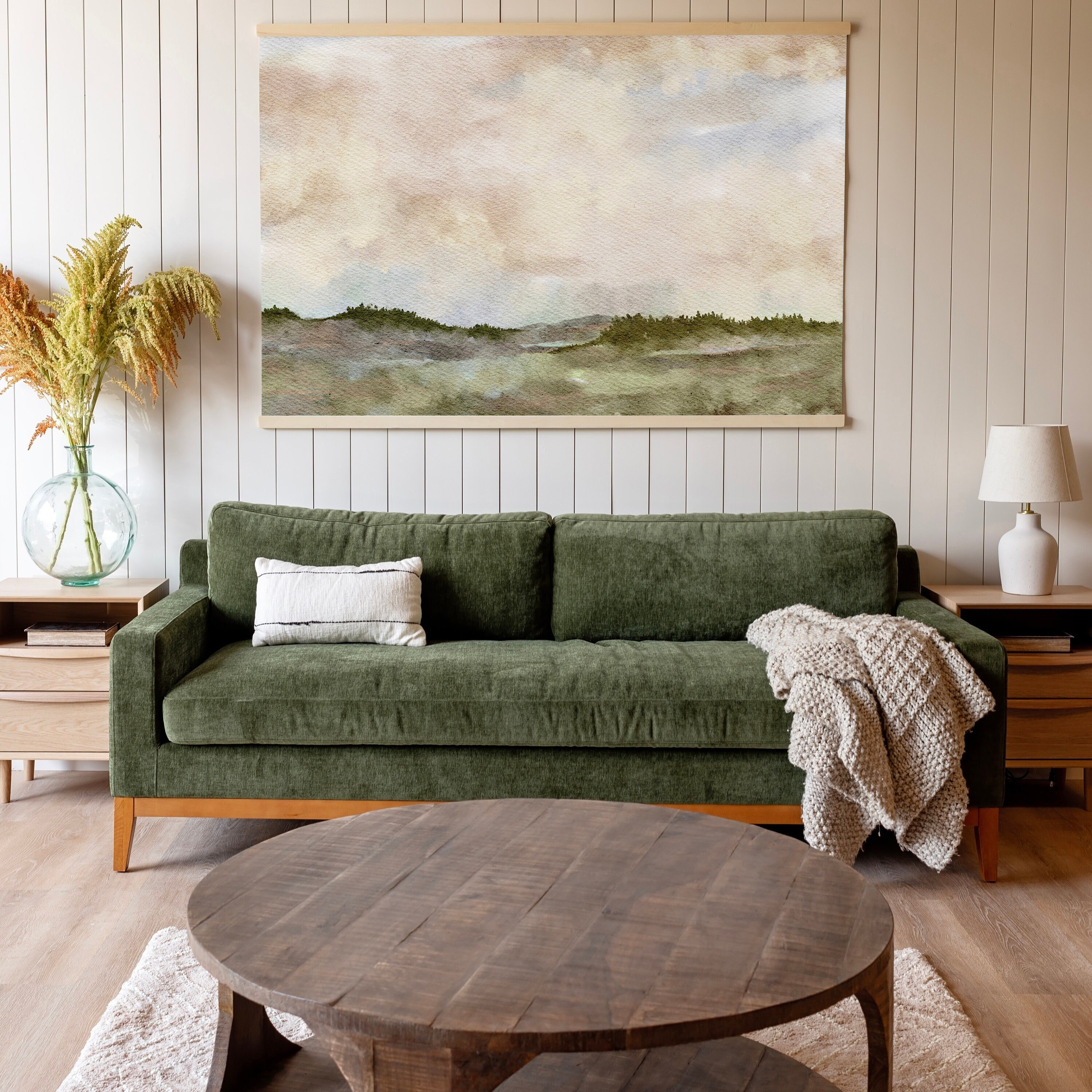 Tapestry Wall Hanging | Boho Wall Art | Muted Sky Art | Landscape Tapestry | Large Wall Art | Canvas Wall Art | Modern Wall Art | 245