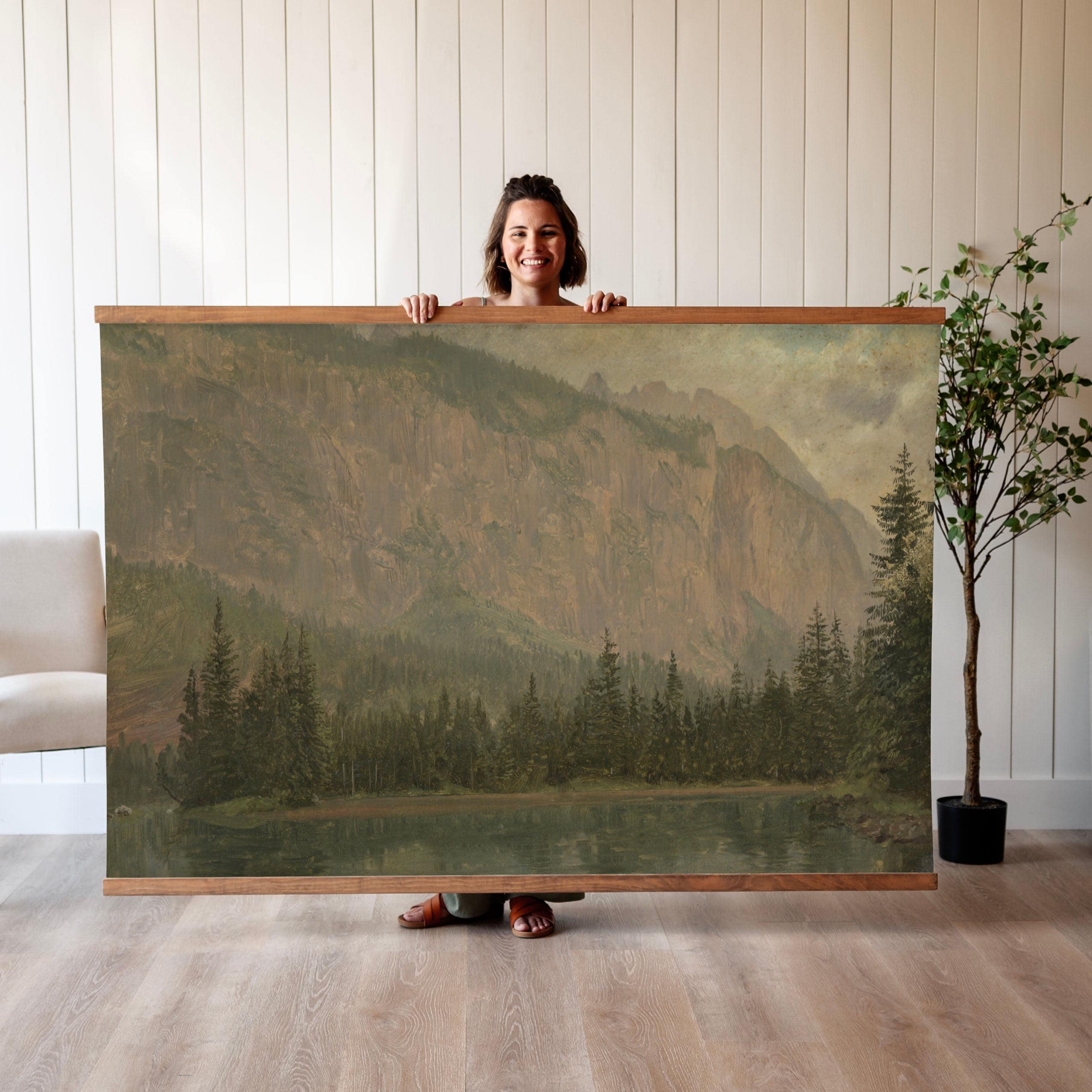 Landscape Painting | Oversized Wall Art | Tapestry Wall Hanging | Vintage Prints | Mountain Artwork | Painting | Extra Large Wall Art | 641