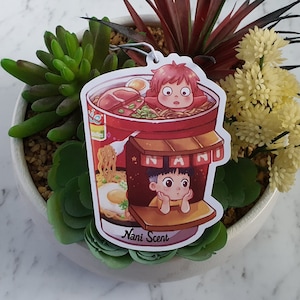 Anime Noodle Cup Air Freshener l Car Accessory JDM Japan Anime Kawaii Cute Studio Ghibli Movie